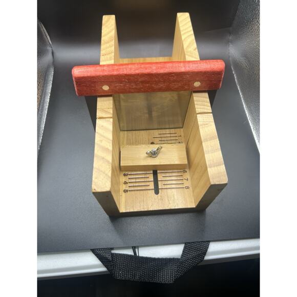 Wood Soap Cutter Loaf Soap Making Tool Adjustable Soap Cutting Guide And Cutter - Picture 5 of 5